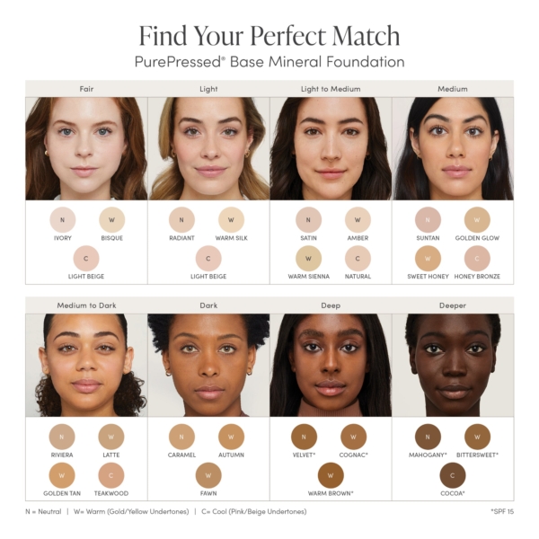 purepressed® base mineral foundation spf 20/15 & refillable compact